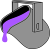 Purple  Bucket Clip Art