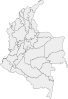 Divisions Of Colombia Map Clip Art