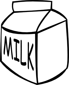 Milk (b And W) Clip Art
