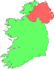 Ireland Contour Map Clip Art