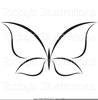 Black Butterfly Clipart Image