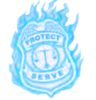 Blue Flame Badge Image
