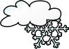 Winter Cloud Snow Flake Clip Art