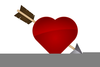 Free Clipart Heart With Arrow Image