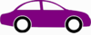 Purple Sedan Clip Art