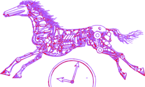 Purple Horse Clip Art