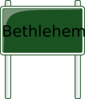 Bethlehemsign Clip Art