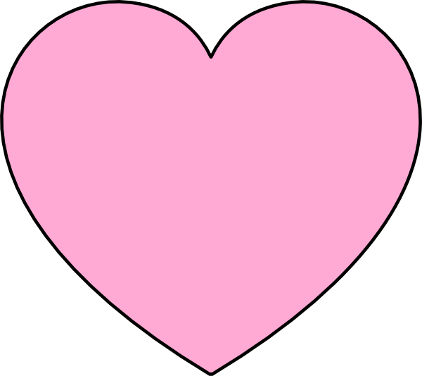 Download Light Pink Heart Clip Art at Clker.com - vector clip art ...