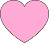 Light Pink Heart Clip Art