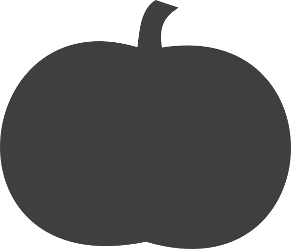 Gray Pumpkin Clip Art at Clker.com - vector clip art online, royalty