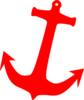 Red Anchor Clip Art