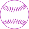 Purple Softball Clip Art