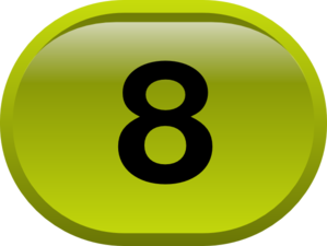 Button For Numbers 8 Clip Art