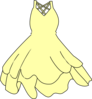 Pale Yellow Dress Clip Art