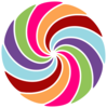 Pinwheel Multi Colored Clip Art