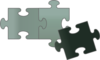 Green Puzzle Pieces Clip Art