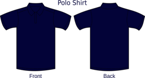 Dark Blue T Shirt Polo Clip Art