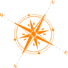 Orange Compass Clip Art