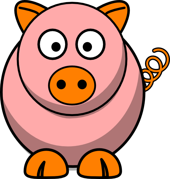 Pink Pig Clip Art at Clker.com - vector clip art online, royalty free ...
