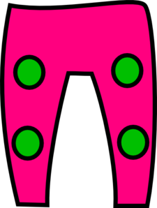 Green Pink Trousers Clip Art