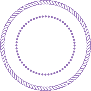 Purple Rope Frame Clip Art