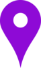 Purple Pin Clip Art