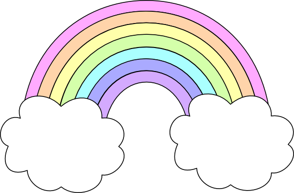 34+ Pastel Rainbow Clipart Pics - Alade