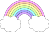 Pastel Rainbow Clip Art