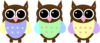 Pink Owl Clip Art