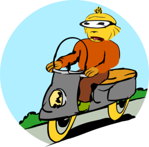Scooter Driver Clip Art
