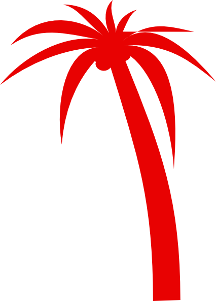 Dark Red Palm Tree Clip Art at Clker.com - vector clip art online ...