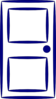 Door Blue Clip Art