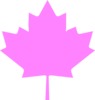 Canada Pink Leaf Clip Art