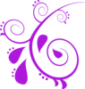 Purple Paisley Clip Art
