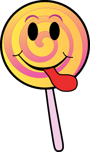 Lollipop Smiley Clip Art at Clker.com - vector clip art online, royalty