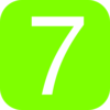 Red, Rounded, Square With Number 6 Clip Art
