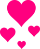 Pink Hearts Clip Art