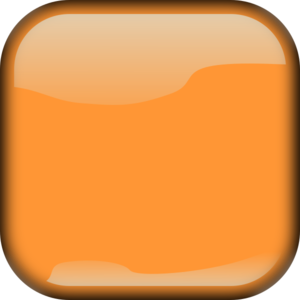 Orange  Locked Square Button Clip Art