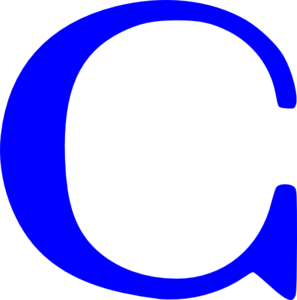 Blue C Clip Art
