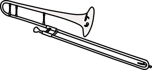 Trombone(2) Clip Art at Clker.com - vector clip art online, royalty