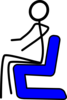 Chair Blue Clip Art