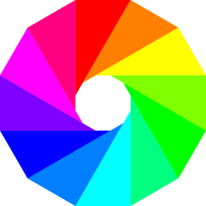 Color Wheel Dodecagon Clip Art