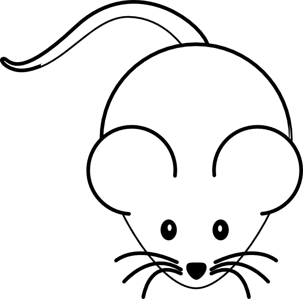 Black And White Mouse Clip Art at Clker.com - vector clip art online