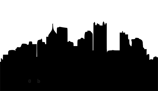 Pittsburgh Skyline Silhouette Dpi Clip Art at Clker.com - vector clip