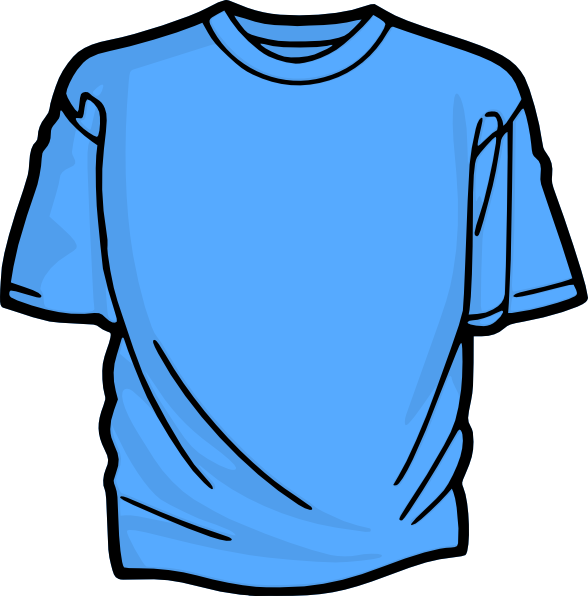 Bleu Tshirt Clip Art at Clker.com - vector clip art online, royalty ...