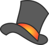 Gray Top Hat Clip Art