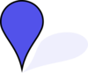 Map-marker-small-blue Clip Art