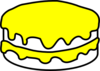 Yellow And Vanilla Cake Clip Art