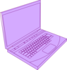 Lavenderlaptop Clip Art