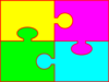 Square Jigsaw Puzzle Clip Art